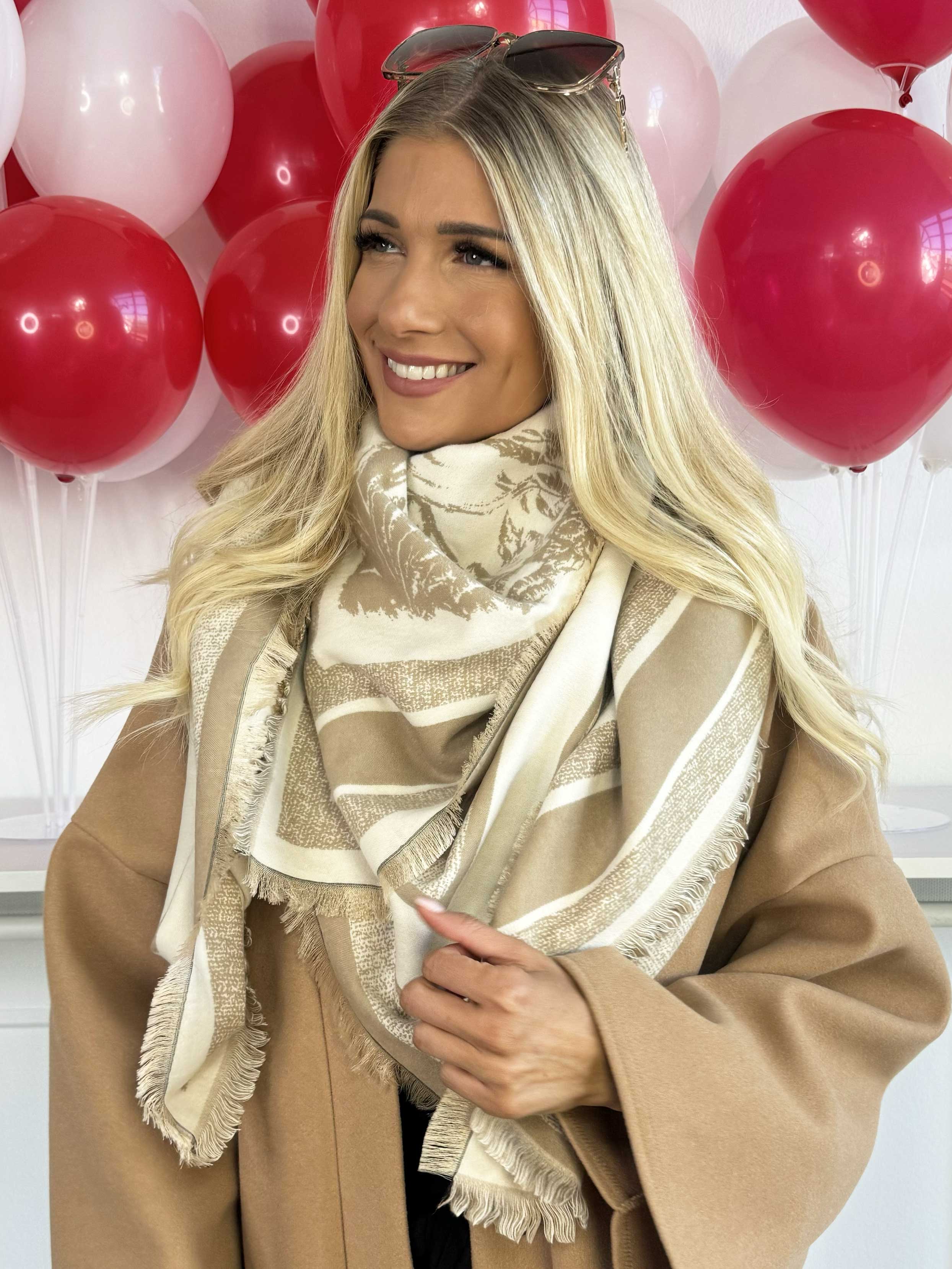 Tatiana - Mycket mjuk mönstrad scarf